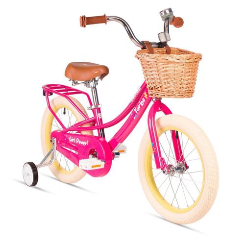 Bicicleta r16 para niña infantil fucsia cotton candy turbo