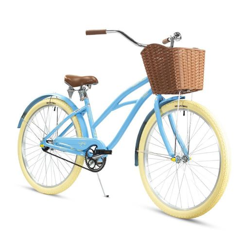 Bicicleta r 26 urbana para mujer malibu retro vintage 1 velocidad aluminio aqua