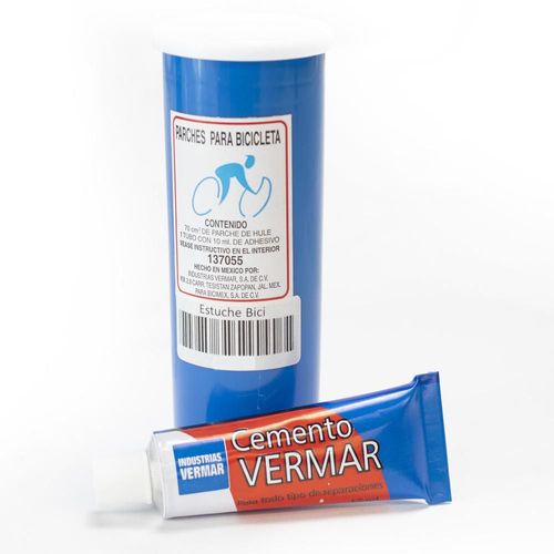 Bote de parches para bicicleta adhesivo 10 ml vermar
