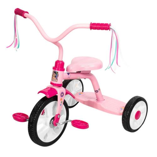Triciclo bicicleta apache equilibrio niña rosa trixie