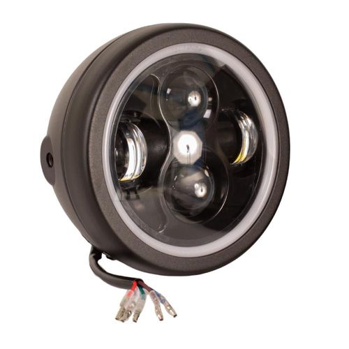 Faro led universal para motocicleta 5.75 pulgadas 12v 12w kinlley