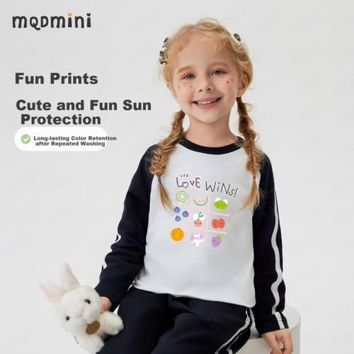 Playera Mqdmini Manga Larga Para Niña