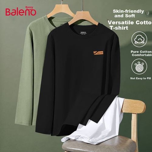 Playera Manga Larga Baleno Negra Para Hombre