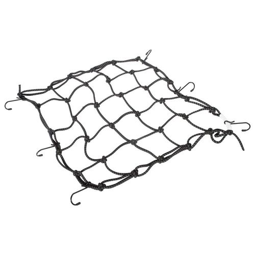 Red malla moto bici refelejate bulto elastica gancho negra