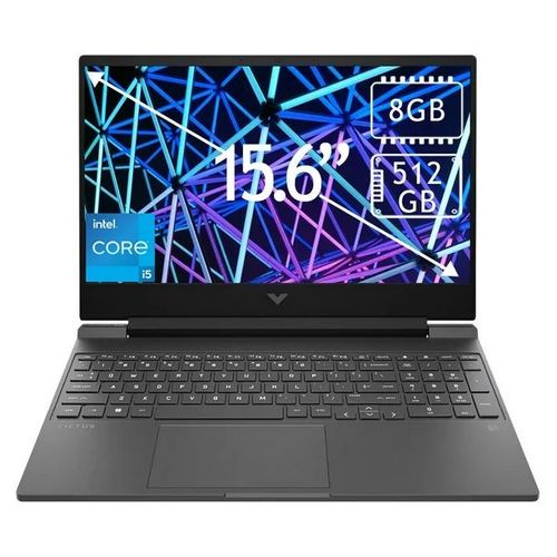 Laptop Gamer HP Victus 15.6" FHD – i5-13420H / 8GB / 512GB SSD / RTX 3050 Equipada con un procesador Intel Core i5 de 13ª gen, gráficos NVIDIA GeForce