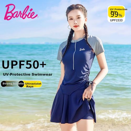 Traje de baño Barbie dos piezas con falda para mujer