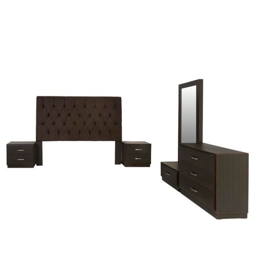 Recamara Eva King Size 5 Piezas - Tabaco