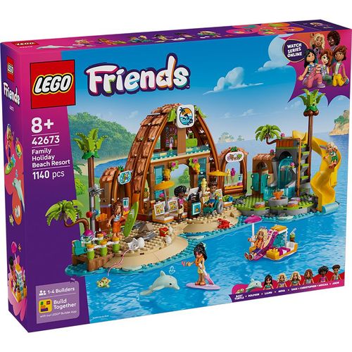 Set de Bloques LEGO Friends 42673 Resort familiar de playa