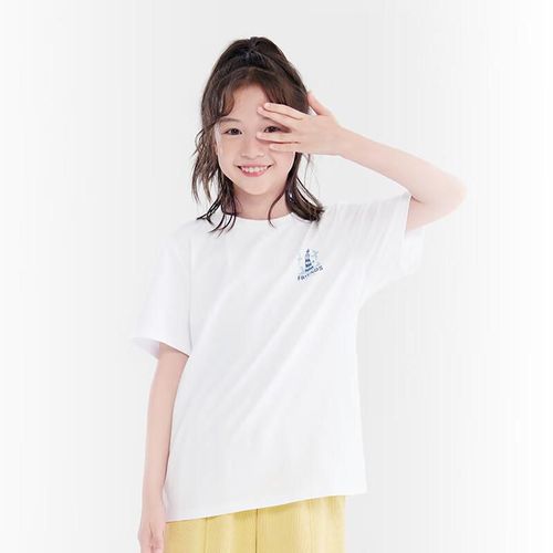 Playera Kids Blanco Para Niña