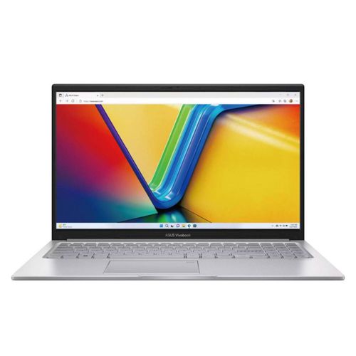 Laptop Asus Vivobook F1504v Intel Core 5-120u 512G SSD 16GB RAM Plateado W11 con Teclado y Mouse.