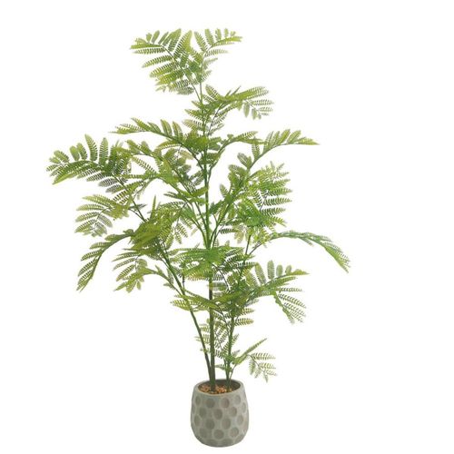 Planta artificial moderna con maceta decorativa Real Style Jacaranda  de 120cm de alto Artego para hogar sala comercio oficina