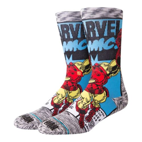 CALCETAS STANCE UNISEX IRON MAN COMIC MULTICOLOR M546D18IROGRY
