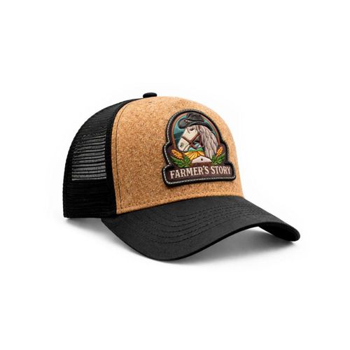 KNITE Gorra Farmer Horse Black Trucker Hombre Ajustable Estilo Rancho Caballo