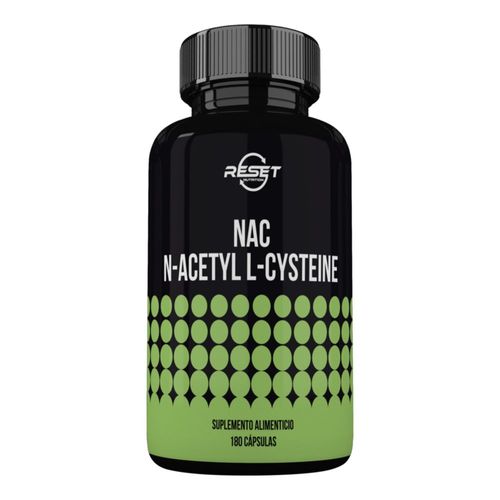Reset Nutrition Nac N-acetil Cisteína Detox Hepático 180cáps Sabor Sin sabor