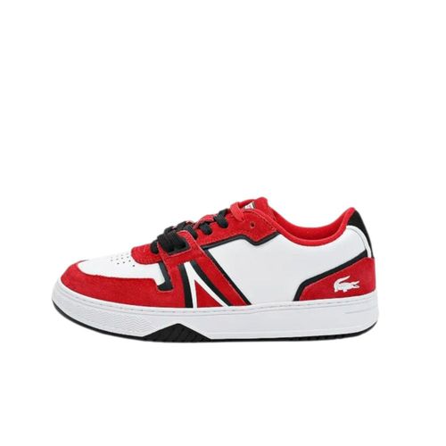 Tenis Lacoste L001 Gamuza Rojo Hombre