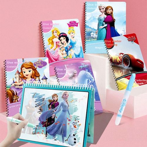 Álbum de pintura con agua Disney SOF066 para niñas