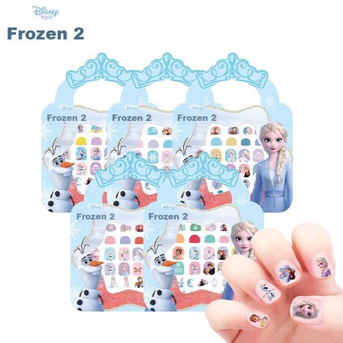 Stickers para uñas Disney Frozen II, 5 hojas, para niña