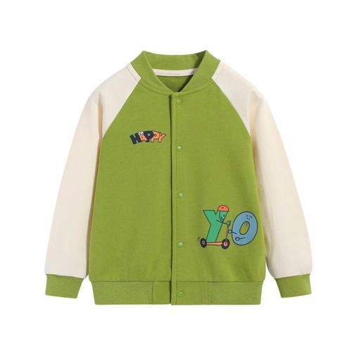 Chamarra YUZHAOLIN Verde ligera y casual para niño