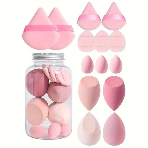Juego de esponjas de maquillaje, esponja de calabaza, esponja en forma de gota, esponja de maquillaje, herramientas de maquillaje