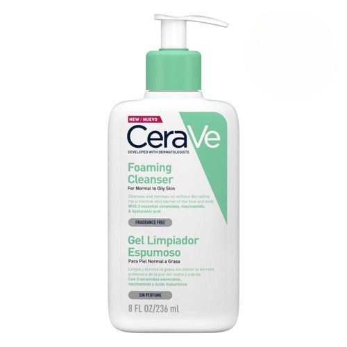 CeraVe Gel limpiador facial espumoso 236 ml