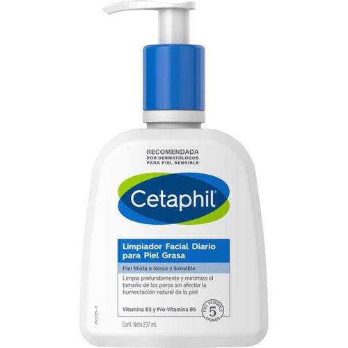 Cetaphil Gel limpiador facial para piel grasa 237 ml