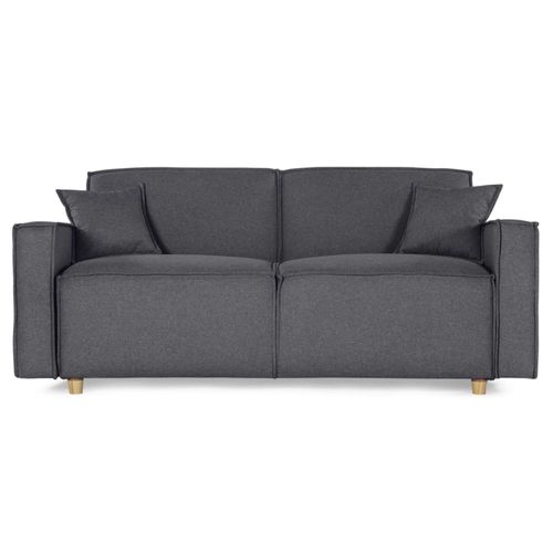 Sofá Cama Makora Abbot Con Memory Foam Gris Oxford Reclinable 3 Posiciones Magic