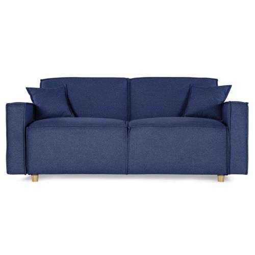 Sofá Cama Makora Abbot Con Memory Foam Azul Reclinable 3 Posiciones Magic