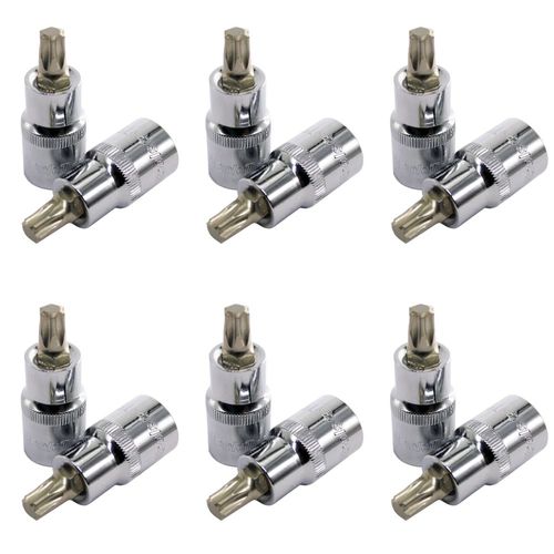 Pack 12 dados 3/8 pulg punta torx t27 maple tools