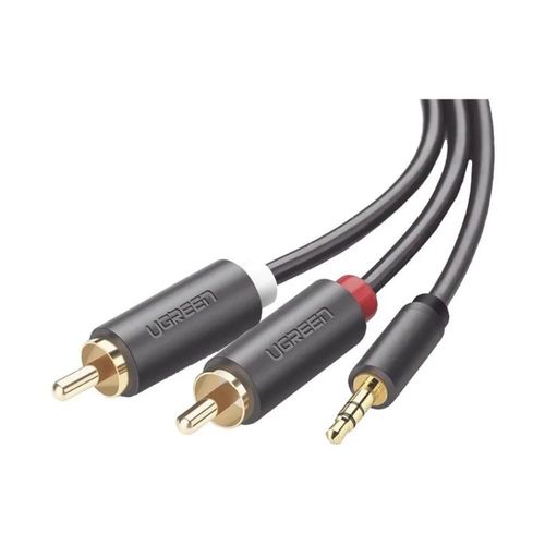 Cable Adaptador de Audio Ugreen 3.5mm a 2 RCA (Estéreo) 3 Metros