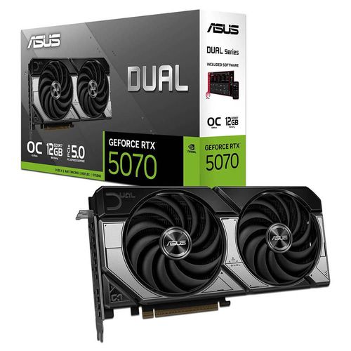 Tarjeta de Video NVIDIA GeForce RTX 5070 ASUS DUAL OC Edition, 12GB GDDR7, 192 Bit, 1xHDMI, 3xDisplayPort, PCI Express 5.0
