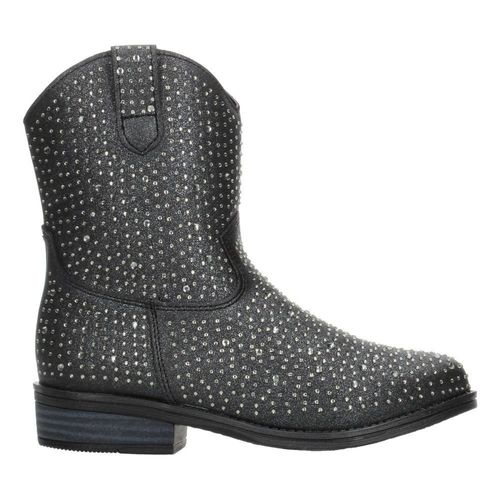 Botas vaqueras niña negro con brillos ta
