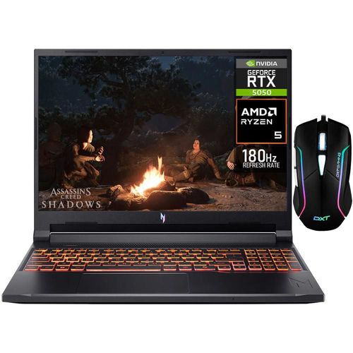 Laptop gamer acer nitro rtx 5050 ryzen 5 24gb 1tb mouse dxt