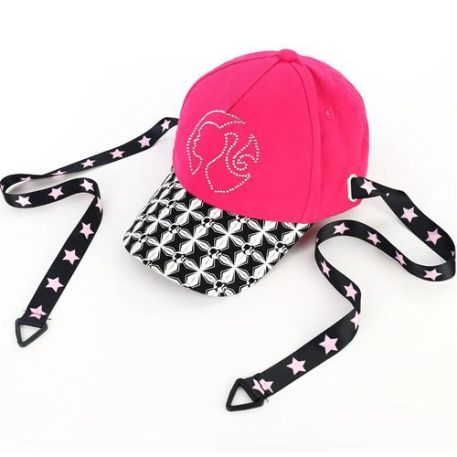 Gorra BARBIE rosa con visera ajustable para niña
