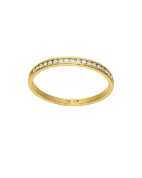 CHURUMBELA DE ORO AMARILLO 14K CON 10PTS DE DIAMANTE