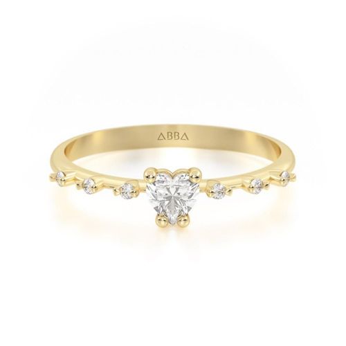 Anillo de Promesa Dalia 10k Oro Abba Joyas