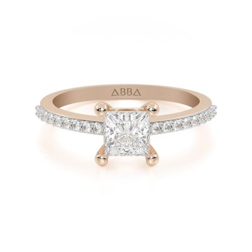 Anillo de Compromiso Mía 10k Oro Rosa Abba Joyas
