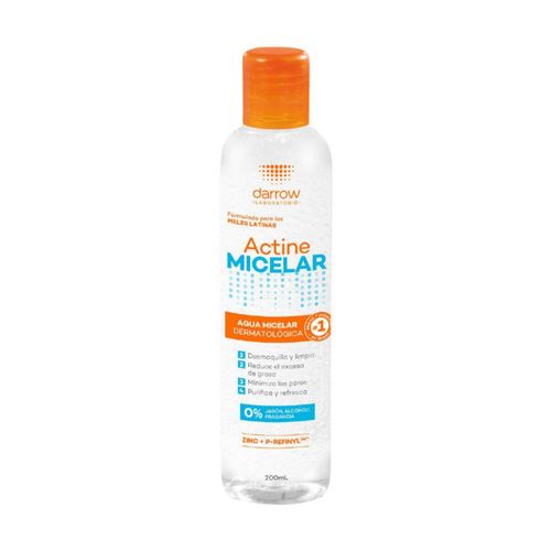 Darrow Actine Agua micelar para piel grasa 200 ml