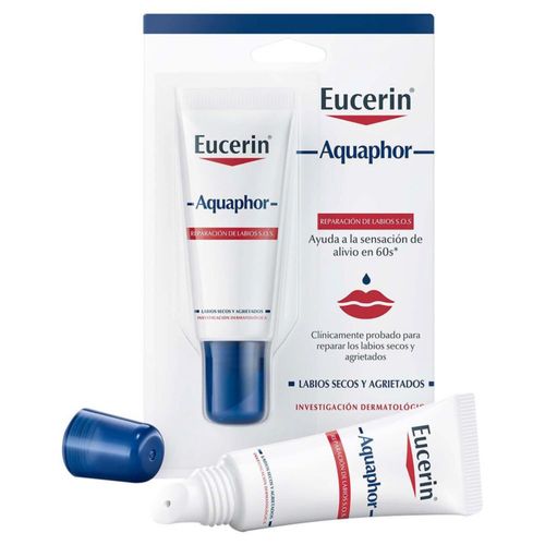 Eucerin Aquaphor Bálsamo reparador de labios SOS 10 ml