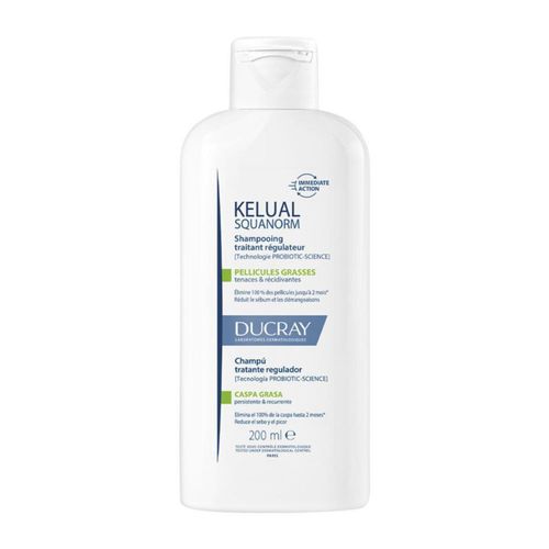 Ducray Kelual Squanorm Shampoo caspa grasa 200 ml