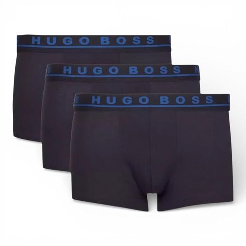 Boxer Hugo Boss 3pack Trunk Negro y Azul