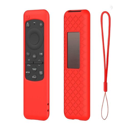 Funda de silicona para control solar samsung qled rojo