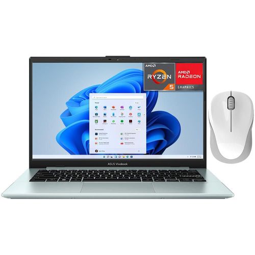 Laptop asus vivobook go 14 ryzen 8gb 512gb ssd + mouse