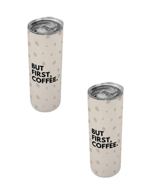 Duo de termos de 590 ml TINK But First, Coffee