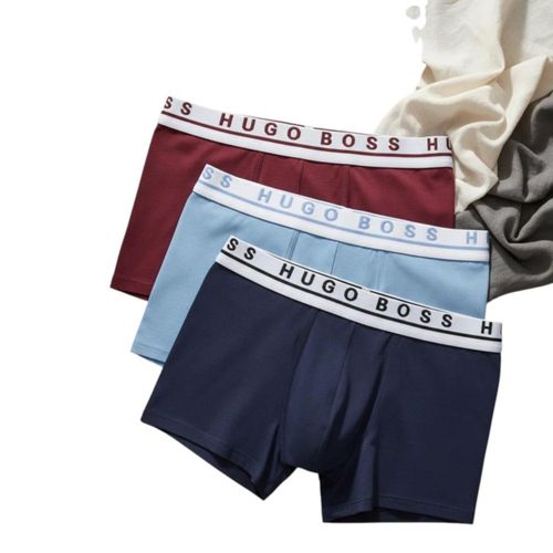 Boxer Hugo Boss Trunk 3pack Lila y Azul