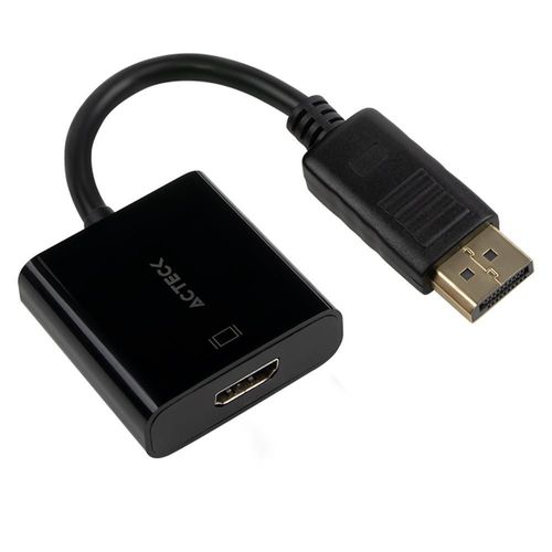 Adaptador convertidor acteck shift plus ah435 displayport a hdmi negro ac-934763