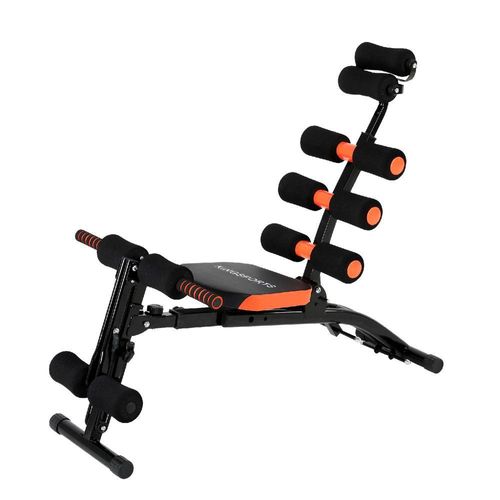 Ejercitador aparato banco multifuncional abdomen brazos 6en1