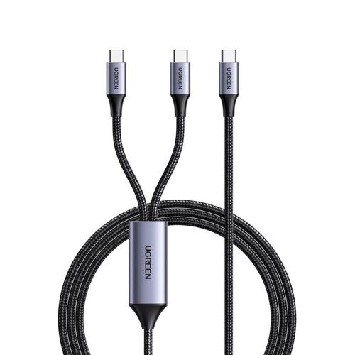 Cable USB-C a C en Y UGREEN 35087 1.5m Carga Rápida 100W