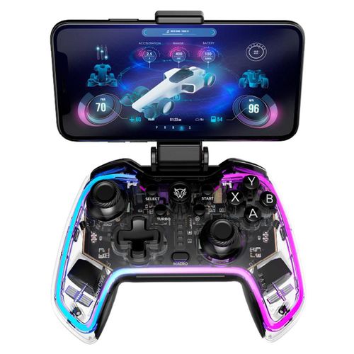 Gamepad balam rush kontrol glow g595 rgb inalambrico pc android ps3 ps4 br-93691