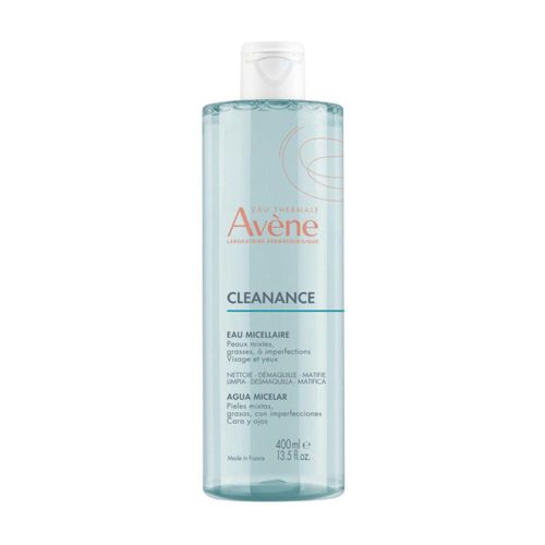 Avene Cleanance Loción micelar para piel grasa reduce sebo y brillo 400 ml