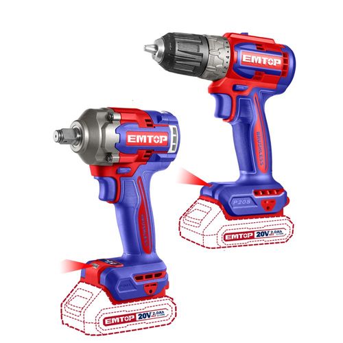 Combo llave de impacto 400nm + taladro de impacto de 52nm brushless